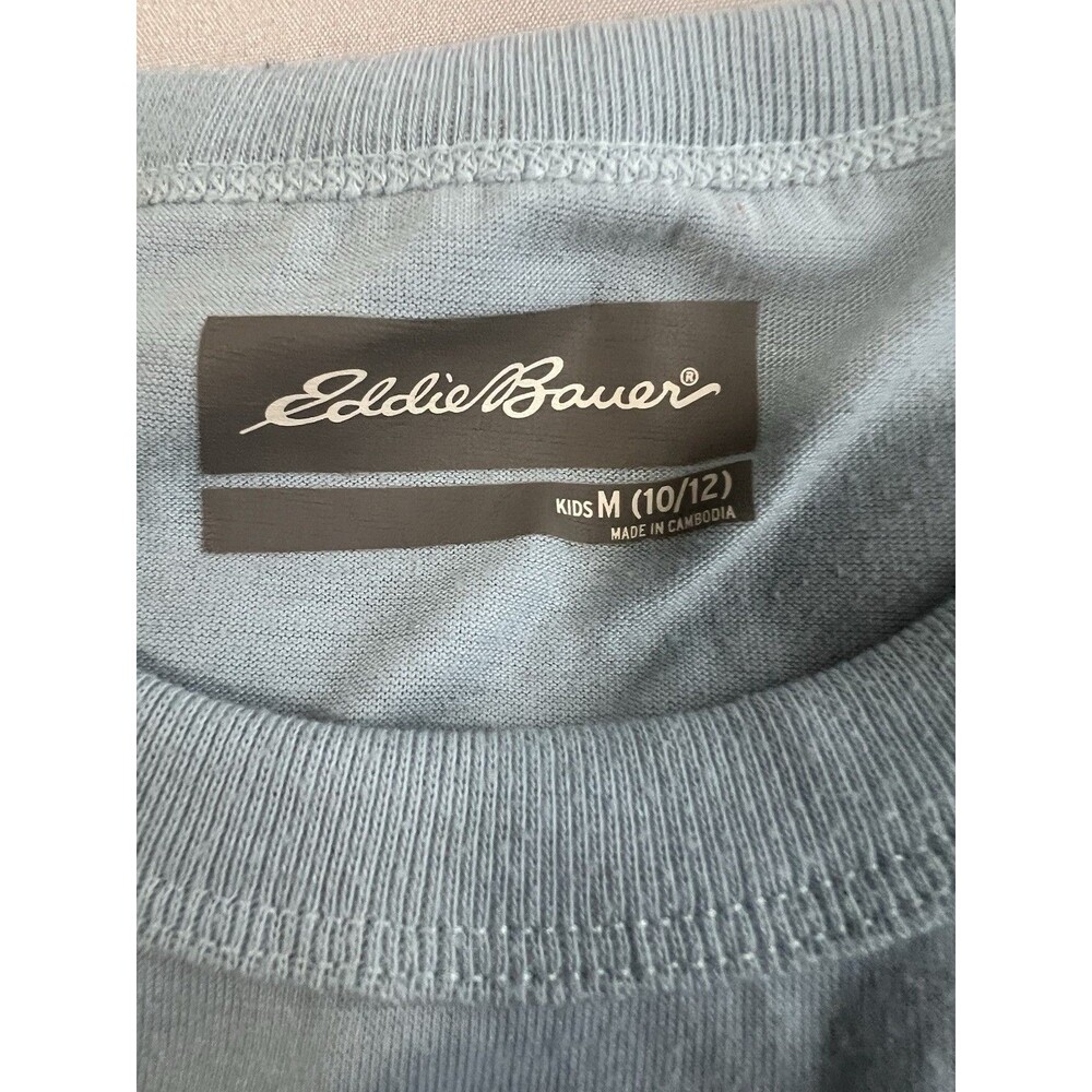 Boys Eddie Bauer T-Shirt with Logo Size Medium (10/12)